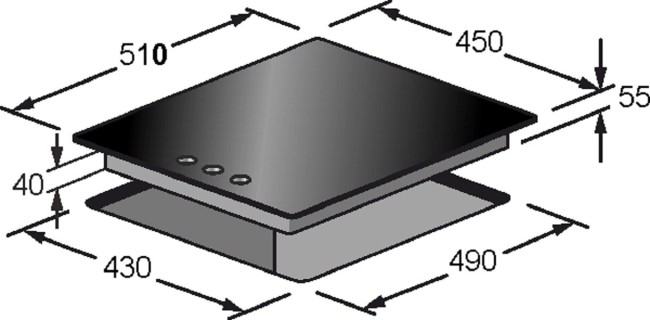 Встраиваемая газовая варочная панель Kaiser KCG 4384 Turbo