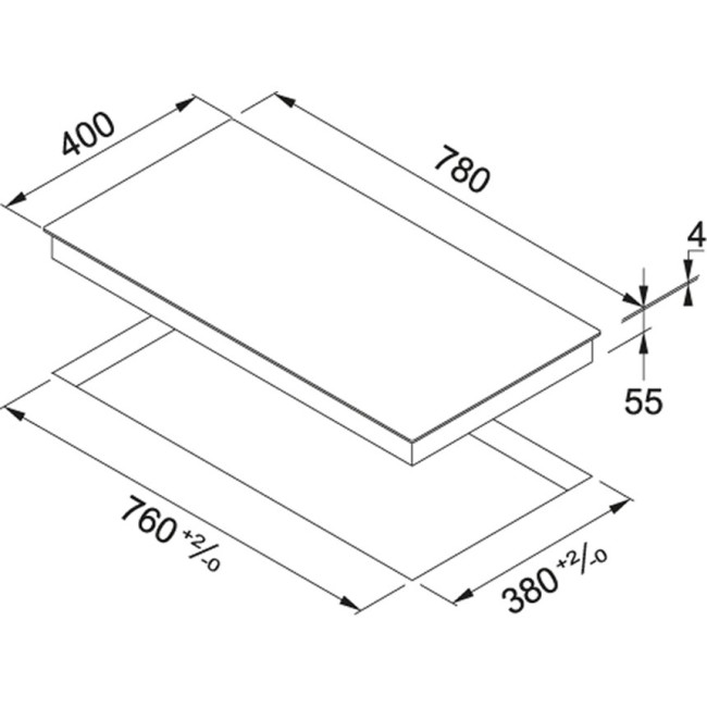 Встраиваемая индукционная варочная панель Franke FHSM 803 3I BK (108.0492.718)