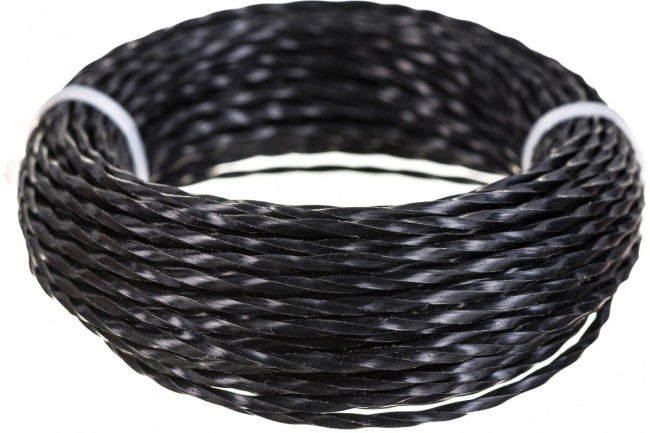 Корд триммерный Patriot 2.0мм 12м скрученный квадрат, черный (805205124) Корд триммерный Patriot 2.0мм 12м скрученный квадрат, черный (805205124)