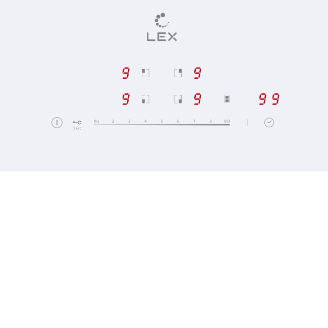 Встраиваемая индукционная варочная панель Lex EVI 641A WH