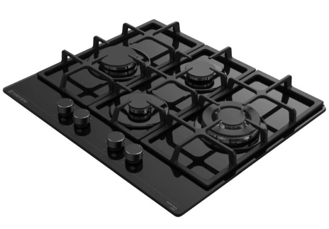 Встраиваемая газовая варочная панель Meferi MGH604BK Glass Ultra