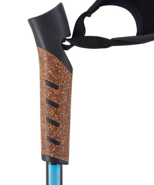 Скандинавские палки Berger Nimbus 2-секционные, 77-135 см, черный/голубой