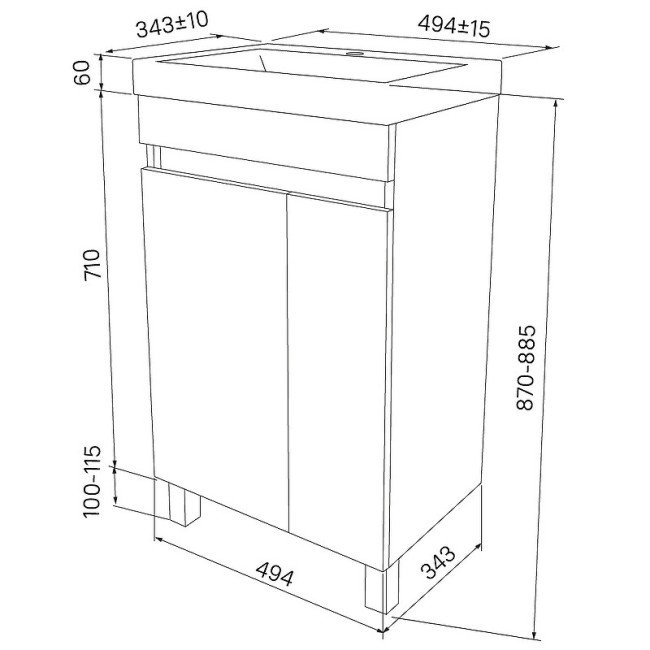 Тумба с раковиной Iddis Zodiac ZOD5CDFi95K Тумба с раковиной Iddis Zodiac ZOD5CDFi95K