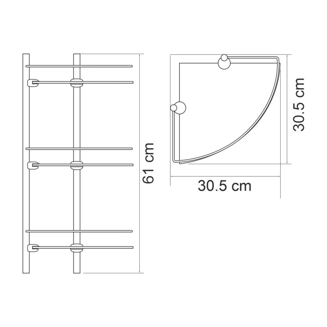 Полка WasserKraft стеклянная, тройная K-3133B Полка WasserKraft стеклянная, тройная K-3133B