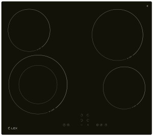 Встраиваемая электрическая варочная панель Lex EVH 641A BL Встраиваемая электрическая варочная панель Lex EVH 641A BL