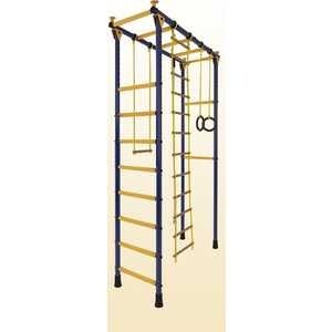 Детский спортивный комплекс Лидер 2М/Лидер П-01 М (синий/желтый)