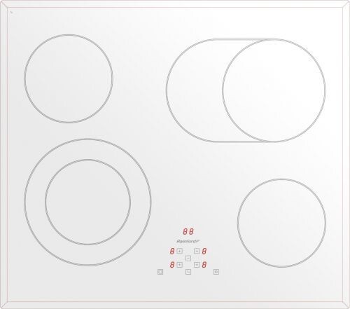 Встраиваемая электрическая варочная панель Rainford RBН 6624 B white
