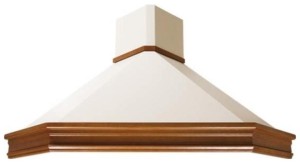Каминная вытяжка Elikor Форест Валенсия 90П-700-П3Д бежевый/дуб неокрашенный