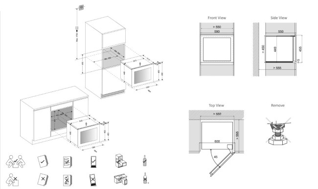 Встраиваемый винный шкаф Dunavox DAVG-18.46SS.TO