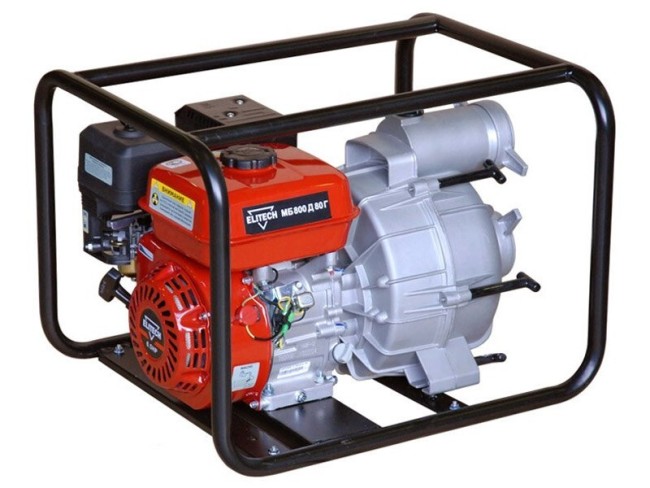 Мотопомпа Elitech МБ 800 Д 80 Г Мотопомпа Elitech МБ 800 Д 80 Г