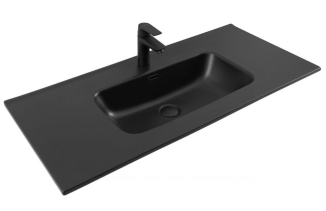 Раковина Aquanet Flat 100 черный матовый (329257) Раковина Aquanet Flat 100 черный матовый (329257)