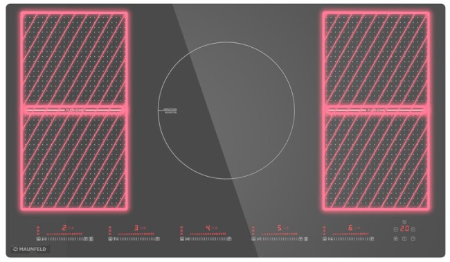 Встраиваемая индукционная варочная панель Maunfeld CVI905SFLGR