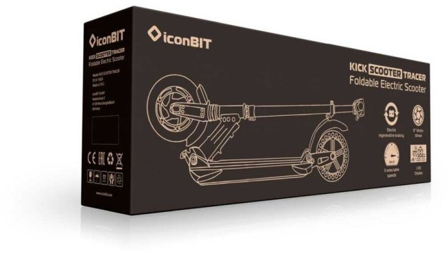 Электросамокат IconBit Kick Scooter Tracer IK-1902K Электросамокат IconBit Kick Scooter Tracer IK-1902K