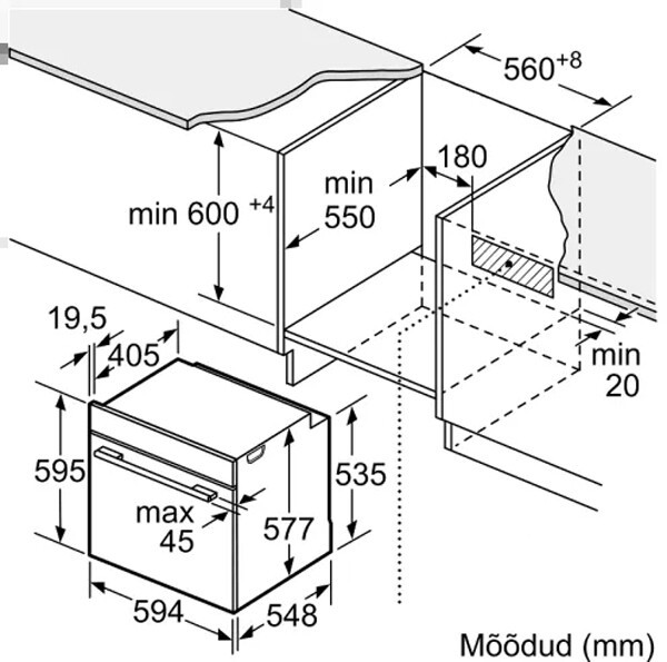 Встраиваемый электрический духовой шкаф Bosch HBG 876EC7S