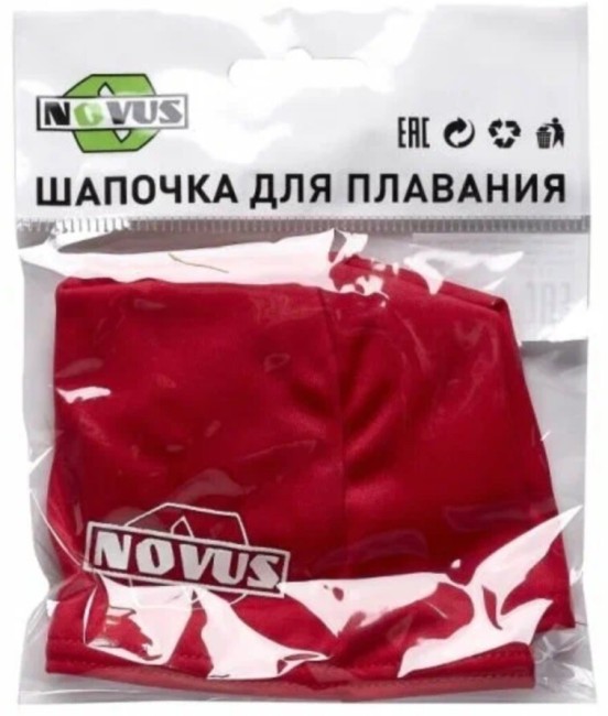 Шапочка для плавания Novus NPC-40 красный