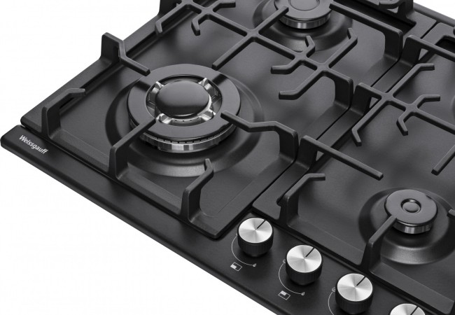 Встраиваемая газовая варочная панель Weissgauff HGG 641 BEB Встраиваемая газовая варочная панель Weissgauff HGG 641 BEB