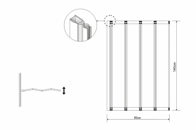 Шторка для ванной Niagara GR-107 Шторка для ванной Niagara GR-107