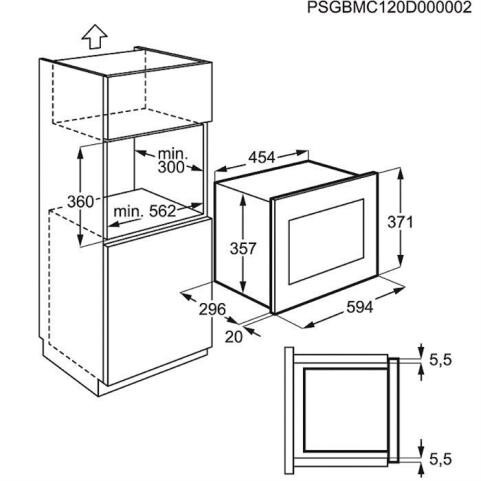 Встраиваемая микроволновая печь Electrolux EMS 17006 OX