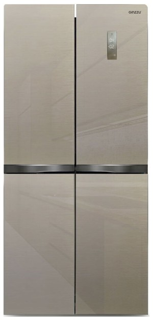 Холодильник Ginzzu NFI-4414 шампань стекло