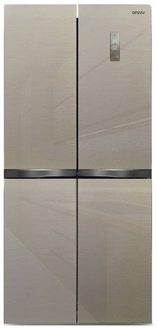 Холодильник Ginzzu NFI-4414 шампань стекло