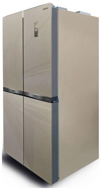 Холодильник Ginzzu NFI-4414 шампань стекло