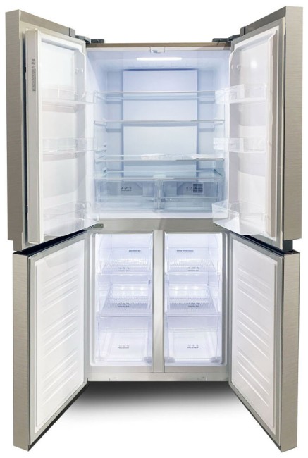 Холодильник Ginzzu NFI-4414 шампань стекло