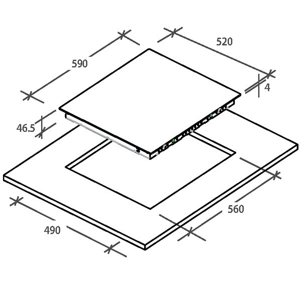 Встраиваемая электрическая варочная панель Candy CC 64 CH Встраиваемая электрическая варочная панель Candy CC 64 CH