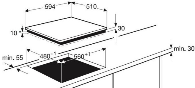 Встраиваемая газовая варочная панель Aeg 65857 GM