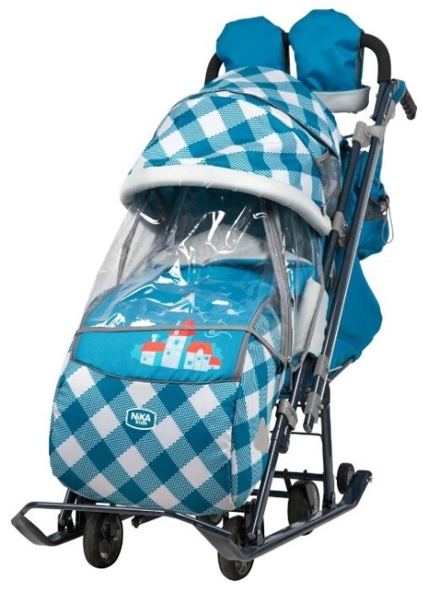 Санки-коляска Ника Детям 7-4 мятный