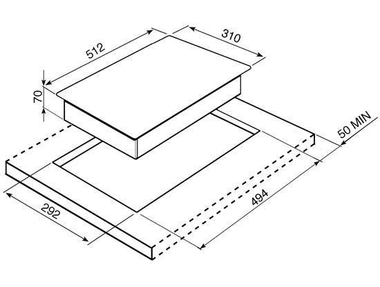Встраиваемая индукционная варочная панель Smeg PGF32I-1 Встраиваемая индукционная варочная панель Smeg PGF32I-1