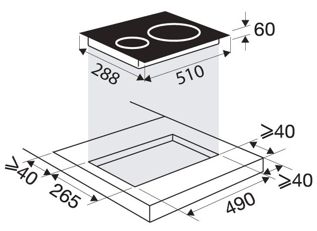 Встраиваемая индукционная варочная панель Brandt BPI1621UB Встраиваемая индукционная варочная панель Brandt BPI1621UB