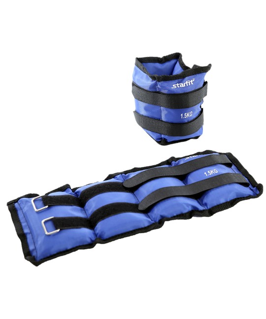 Утяжелители универсальные Starfit WT-401 1.5 кг синий Утяжелители универсальные Starfit WT-401 1.5 кг синий