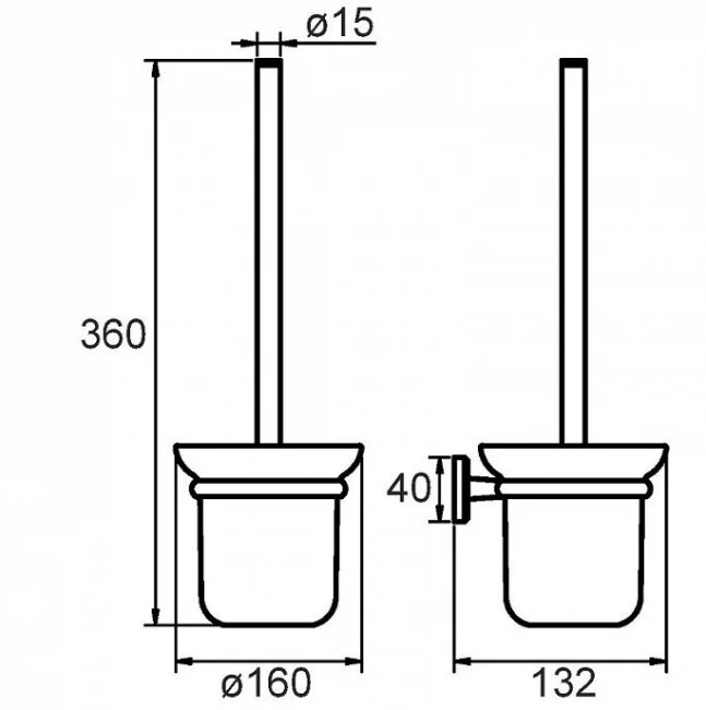 Ерш для унитаза Milardo Labrador LABSMG0M47 Ерш для унитаза Milardo Labrador LABSMG0M47