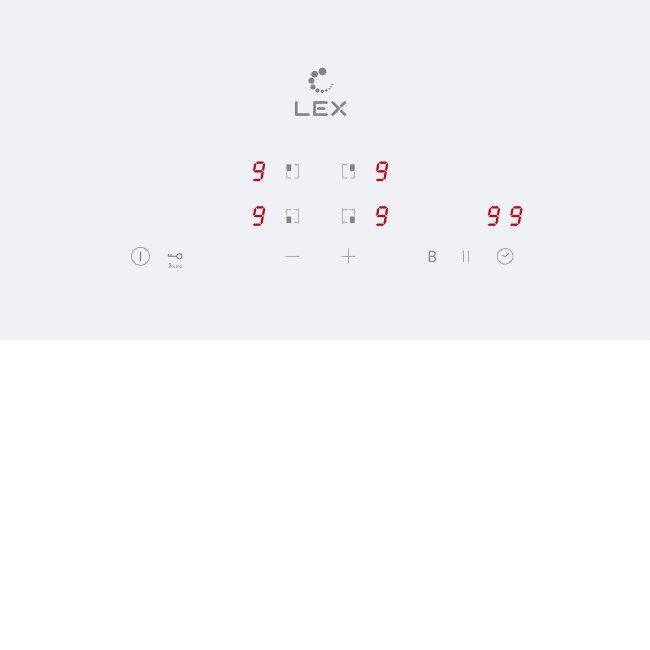 Встраиваемая индукционная варочная панель Lex EVI 640A WH