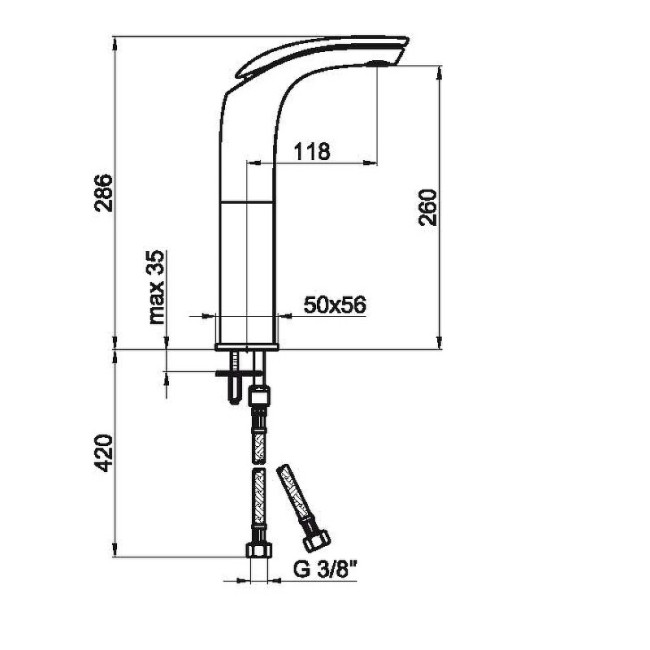 Смеситель для раковины Webert Aria (AI830402015)