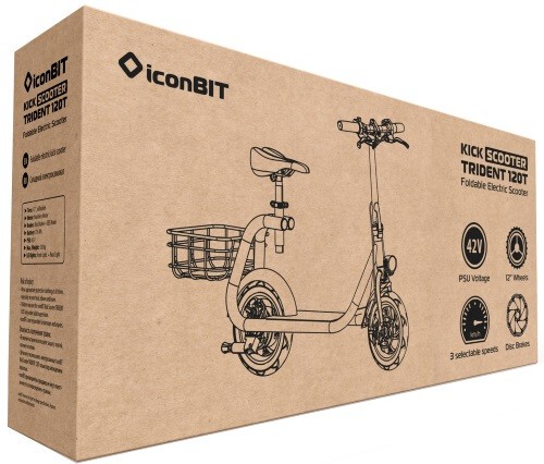 Электросамокат IconBit Kick Scooter Trident 120T IK-2018K Электросамокат IconBit Kick Scooter Trident 120T IK-2018K