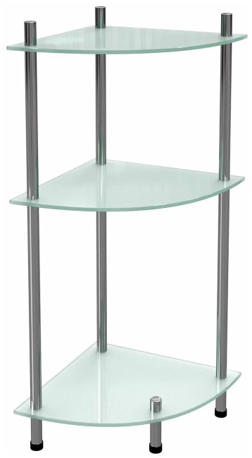 Напольная тройная угловая полка WasserKraft K-4133 глянцевый хром Напольная тройная угловая полка WasserKraft K-4133 глянцевый хром