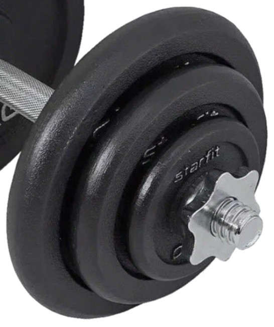 Гантель разборная Starfit DB-715 18 кг Гантель разборная Starfit DB-715 18 кг