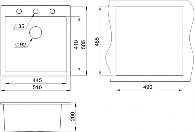 Кухонная мойка Weissgauff WG 5001 Кухонная мойка Weissgauff WG 5001