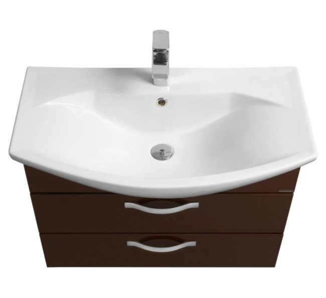 Тумба под раковину Aquaton Ария 80 М (1A140801AA430) темно-коричневый Тумба под раковину Aquaton Ария 80 М (1A140801AA430) темно-коричневый