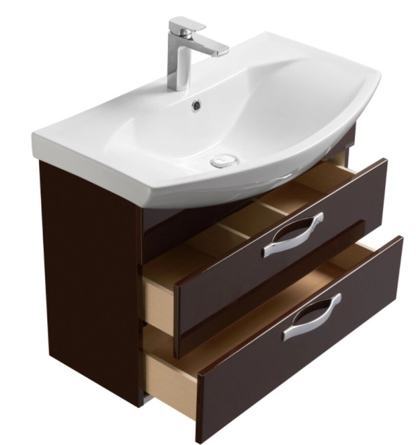 Тумба под раковину Aquaton Ария 80 М (1A140801AA430) темно-коричневый Тумба под раковину Aquaton Ария 80 М (1A140801AA430) темно-коричневый