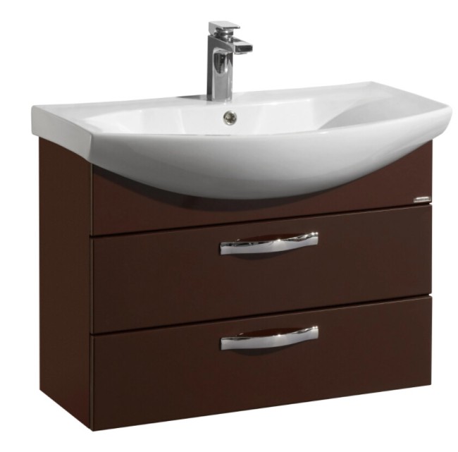 Тумба под раковину Aquaton Ария 80 М (1A140801AA430) темно-коричневый Тумба под раковину Aquaton Ария 80 М (1A140801AA430) темно-коричневый