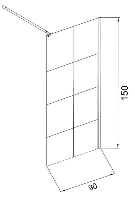 Шторка для ванной Niagara GR-10590BLACK Шторка для ванной Niagara GR-10590BLACK
