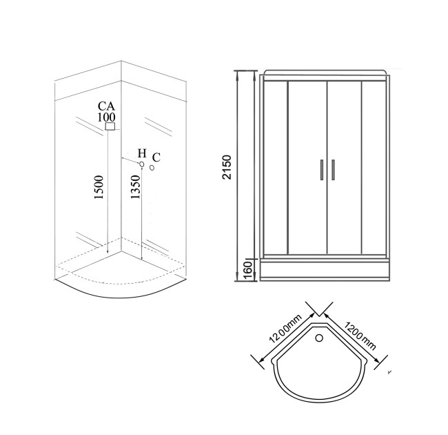 Душевая кабина Grossman GR142 Душевая кабина Grossman GR142