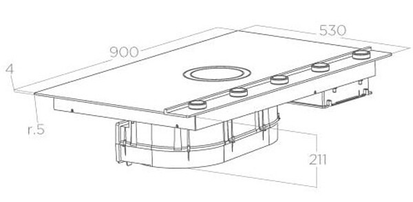 Встраиваемая индукционная варочная панель Elica NIKOLATESLA UNPLUGGED BL/A/90 Встраиваемая индукционная варочная панель Elica NIKOLATESLA UNPLUGGED BL/A/90