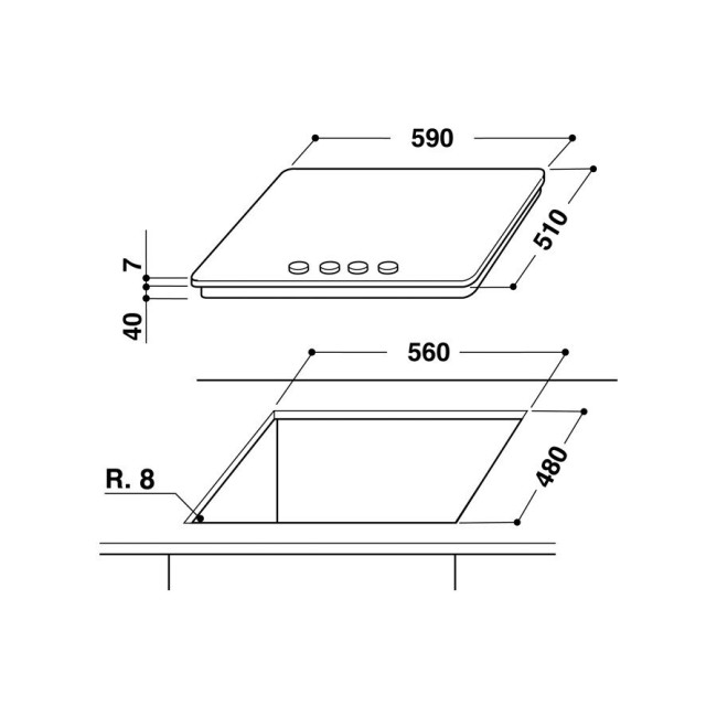 Встраиваемая газовая варочная панель Whirlpool GMF 6422 IXL