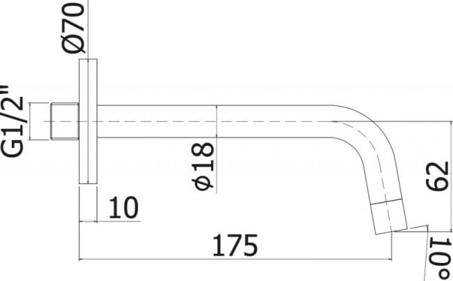 Излив для ванны Paffoni хром (ZBOC045CR) Излив для ванны Paffoni хром (ZBOC045CR)