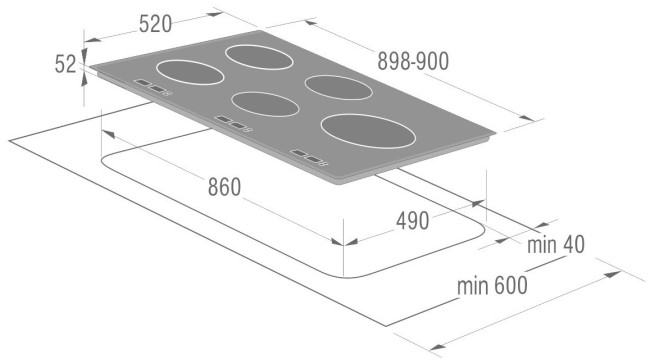 Встраиваемая индукционная варочная панель Gorenje + GIT 95 XC Встраиваемая индукционная варочная панель Gorenje + GIT 95 XC