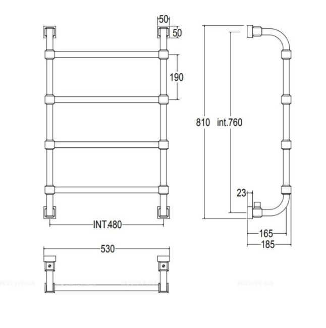 Полотенцесушитель водяной Margaroli (7324704CON) Полотенцесушитель водяной Margaroli (7324704CON)