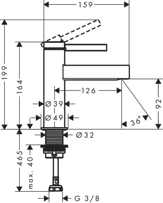 Монокран Hansgrohe Finoris (76013000) Монокран Hansgrohe Finoris (76013000)